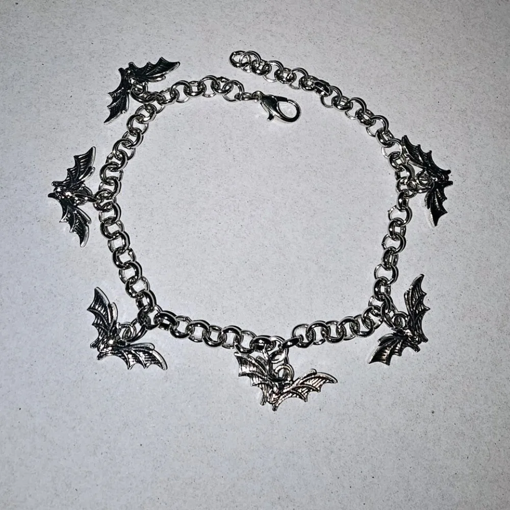 Gothic Cute Little Ghost Bat Charm Pendant Bracelet for Men Women Halloween Party Vampire Punk Creative Jewelry Accessories Gift
