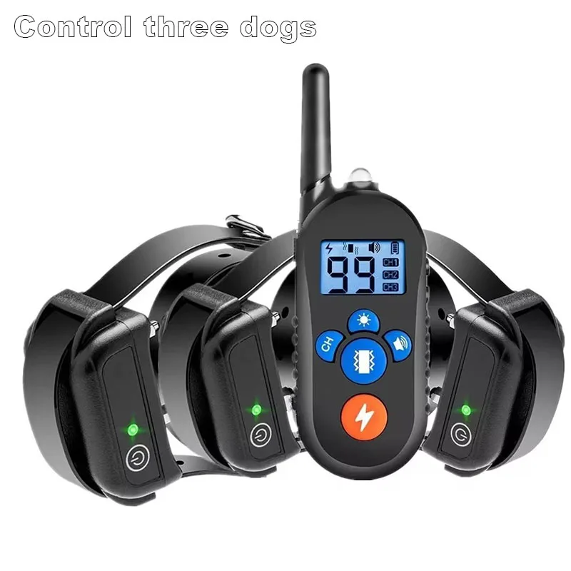 Dog Training Collar 800M Remote Control Waterproof Pet Dog Barking Stopper Suitable For Electric Shock Vibrator Without Harm