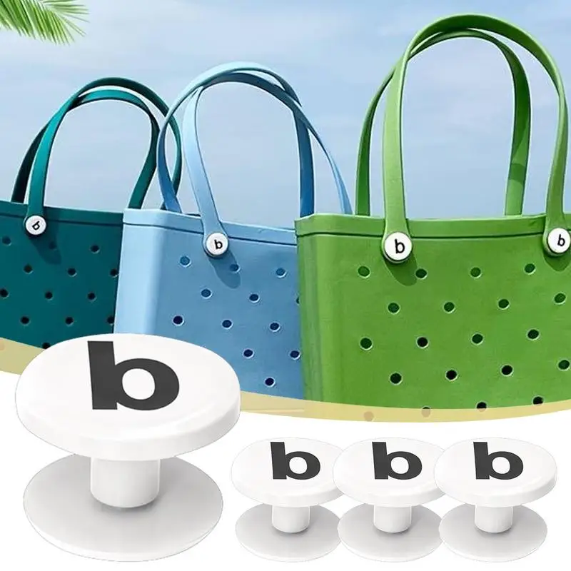 Substituição Beach Bag Rebites, Sacola de borracha, Bagagem Handle Correias, Fivela Botão, Piscina Bolsa Acessórios, 4Pcs