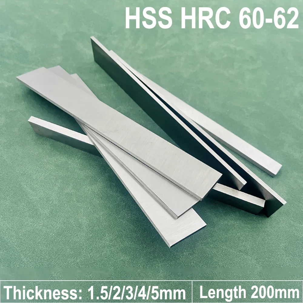 1Pcs 200mm Long HSS Square Cutting Tool Bits Bar HRC 60-62 Turning Tool Holder Flat Square Bar Strip