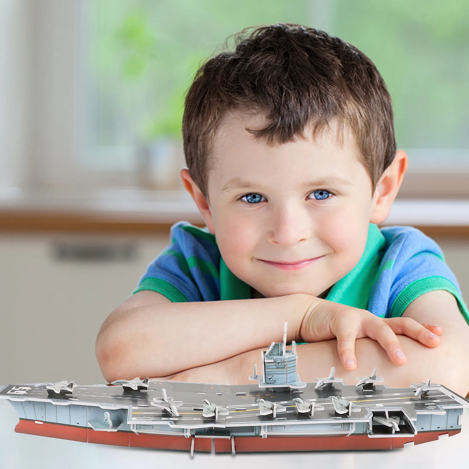 

Наборы 3D-пазлов из экологичной бумаги: Сборная модель авианосца для детей и взрослых, игрушка-авианосец