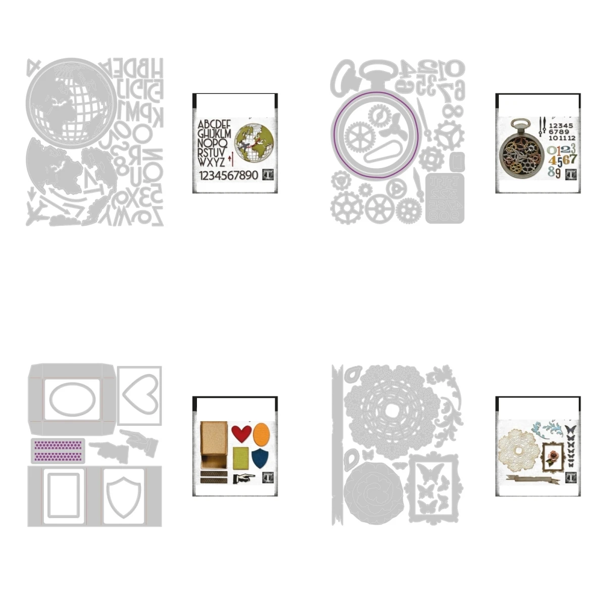 

Metal Cutting Dies and Stamps Stencils For DIY Scrapbooking Photo Album Die Cut Embossing Paper Card New Dies and Stamps 2026