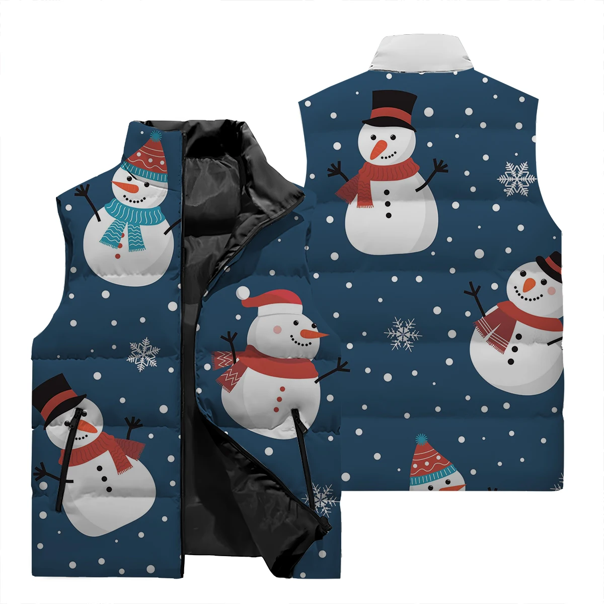 Fall/Winter 2024 New Fashion Pattern Christmas Style Jacket For Men 3D Printed Clothing For Men Winter Trend Vest Fashion Style