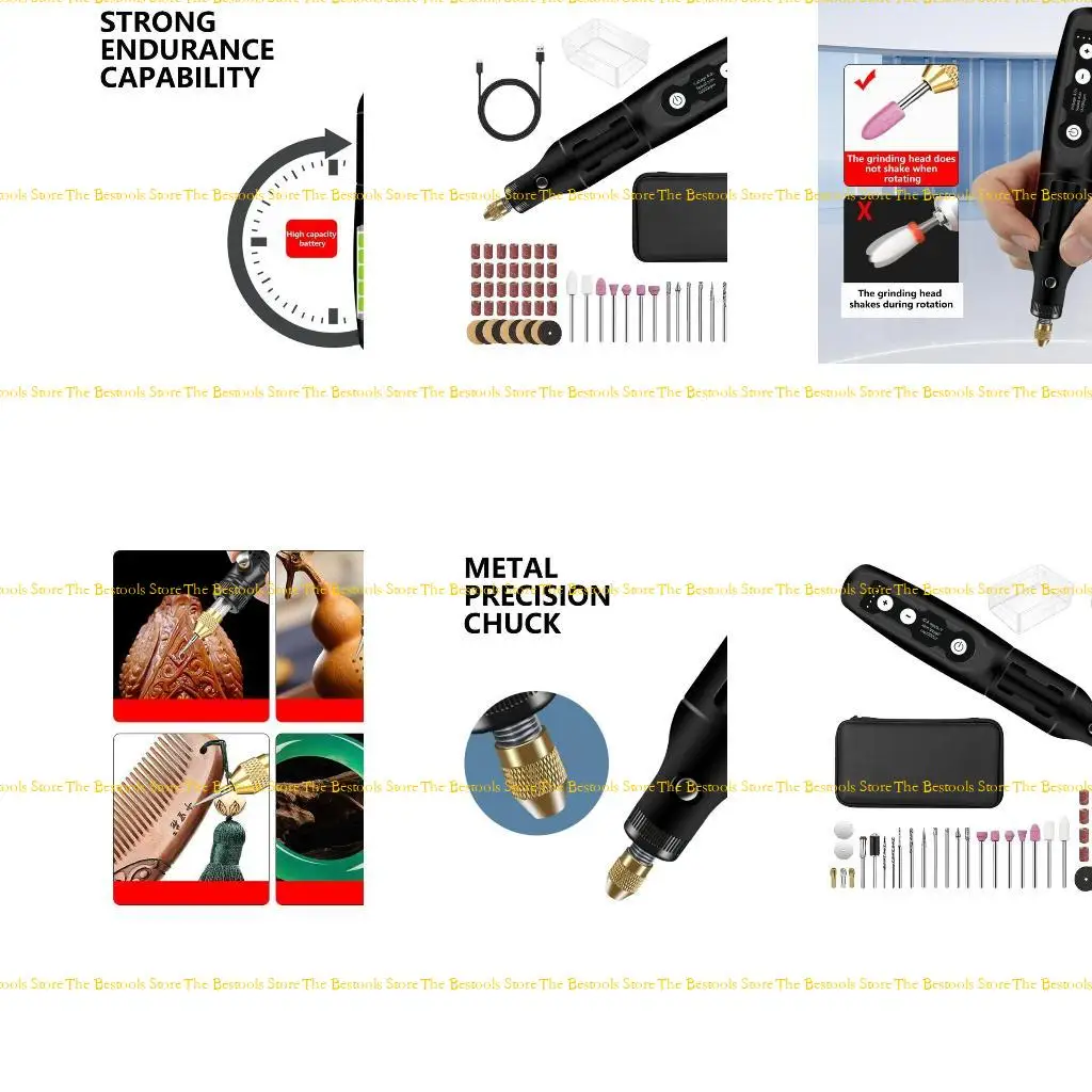 

12PF 3.7V 16000rpm Electric Drill USB Rechargeable Cordless Engraving Pen Tools