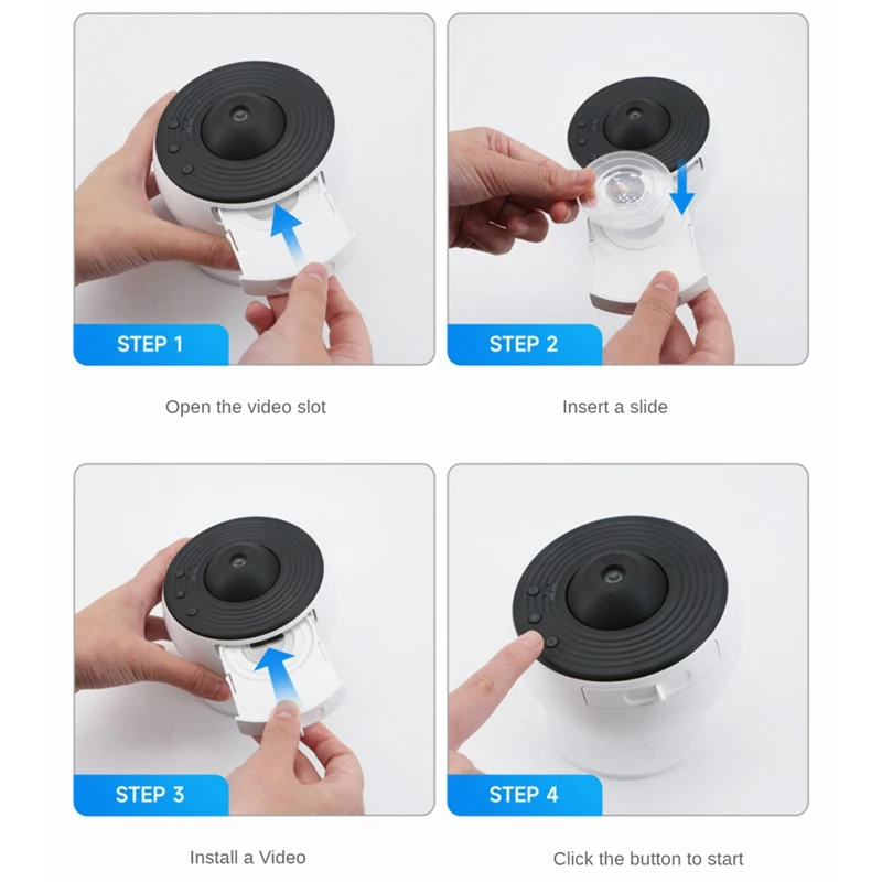 Galaxy Starry Projection Light 360° Rotating Starry Night Light Adjustable Projective Lamp For Bedroom, Home, Parties