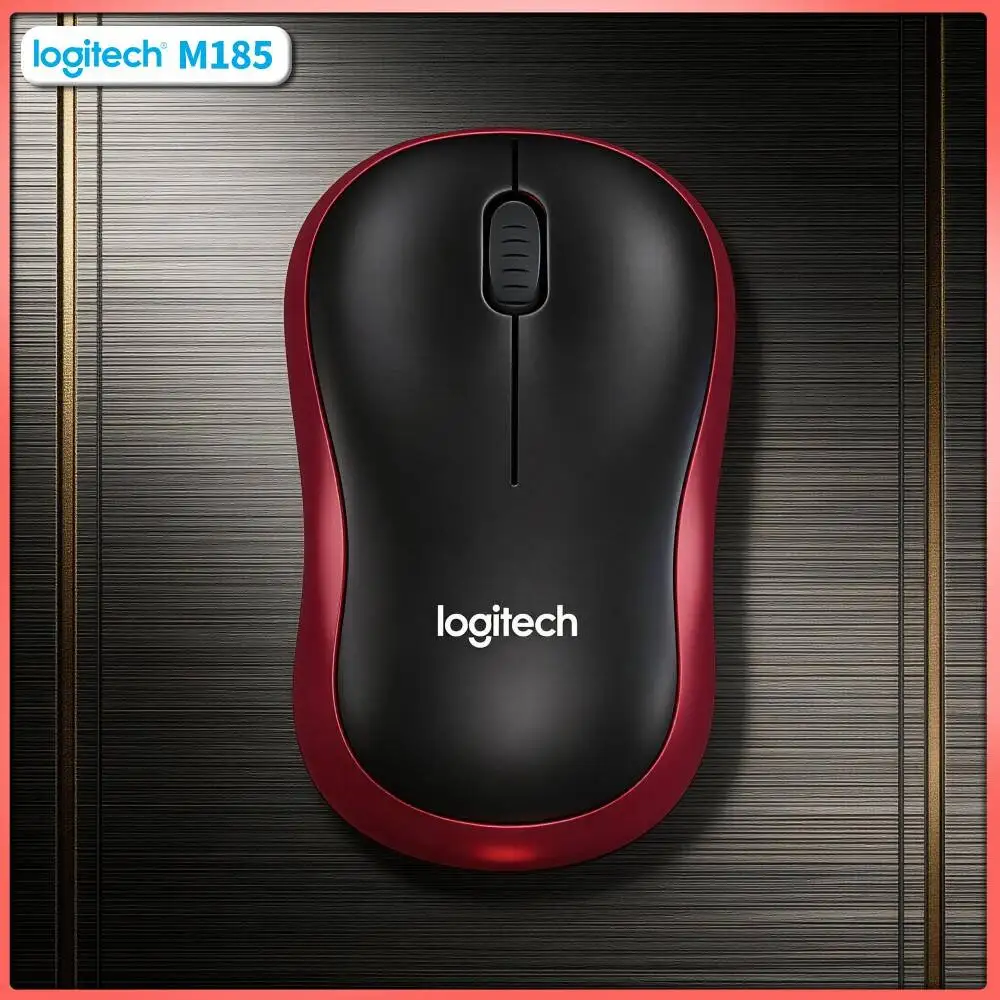 Logitech M185 Navigation-Precise Mouse 1000 DPI Optical Sensor 2.4GHz 10m Range 12-Month Battery Auto-Sleep Function Tool