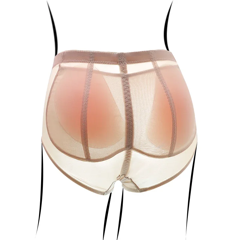 Women Removable Silicone Pads Panties Fake Ass Enhancers Butt Lifter Shaper Breathable Mesh Control Thigh Underwear OI3646
