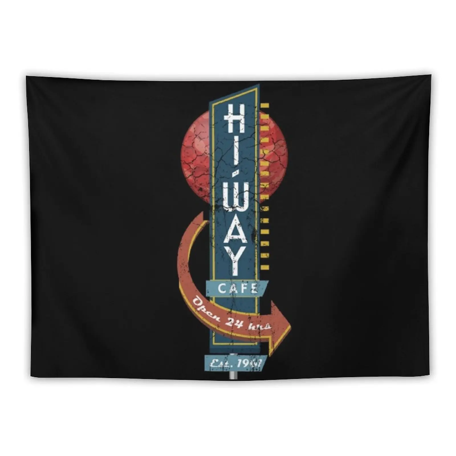 The Twilight Zone T-ShirtHi-Way Cafe from the Twilight Zone Tapestry Room Decoration Korean Style Decor For Room Tapestry