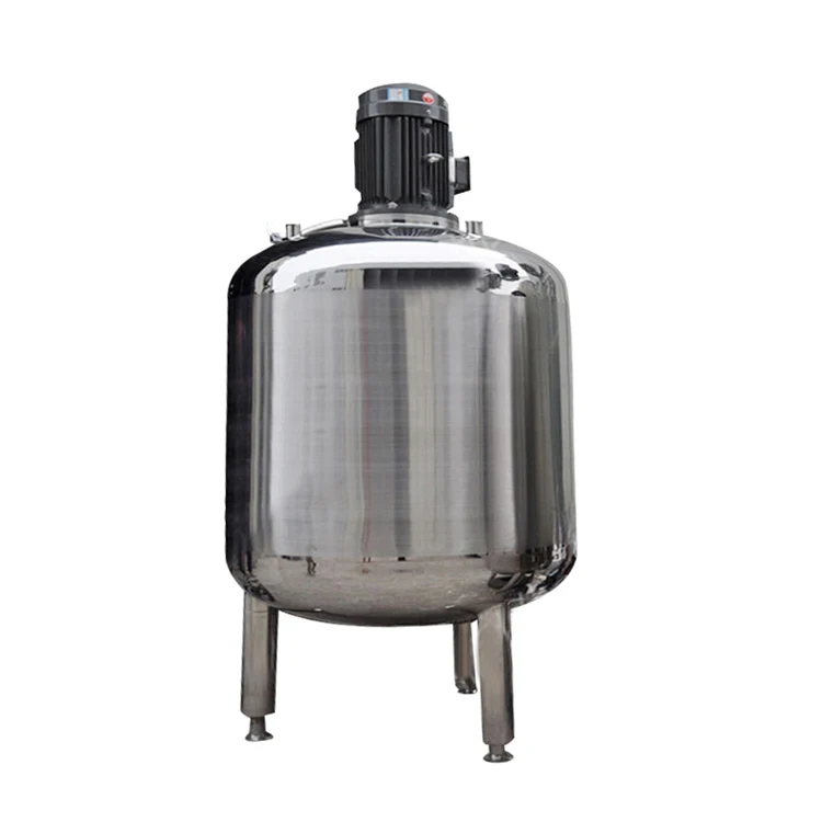 2024 Hot Sale 250l Open Mobile Storage Tank Stainless Steel Mixing Tank Electric Liquid Hand Soap Mixing Tank