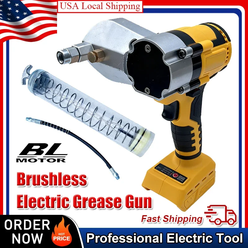 

Подходит для Dewalt, бесщеточный электрический смазочный пистолет для аккумулятора 20 В, смазочное масло высокого давления, инжектор, смазочные пистолеты