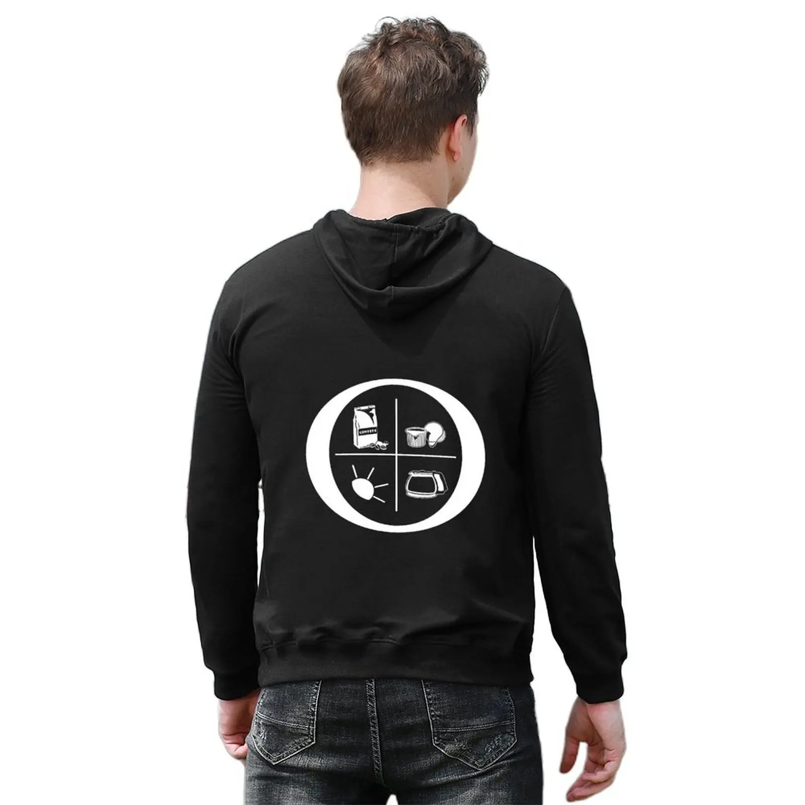 Ozark Coffee Black Hoodie ملابس رجالية ملابس أنيمي قميص رجالي معطف رياضي