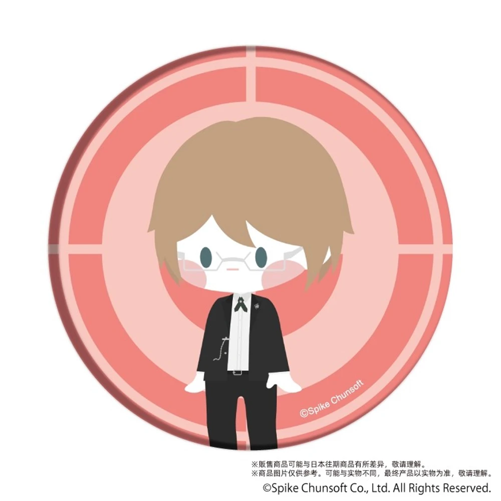 58mm Anime Danganronpa monokuma Naegi Makoto Aoi Asahina Chihiro Fujisaki Cosplay COSTUME Badge Pin SPTE Tinplate Brooch﻿ Prop