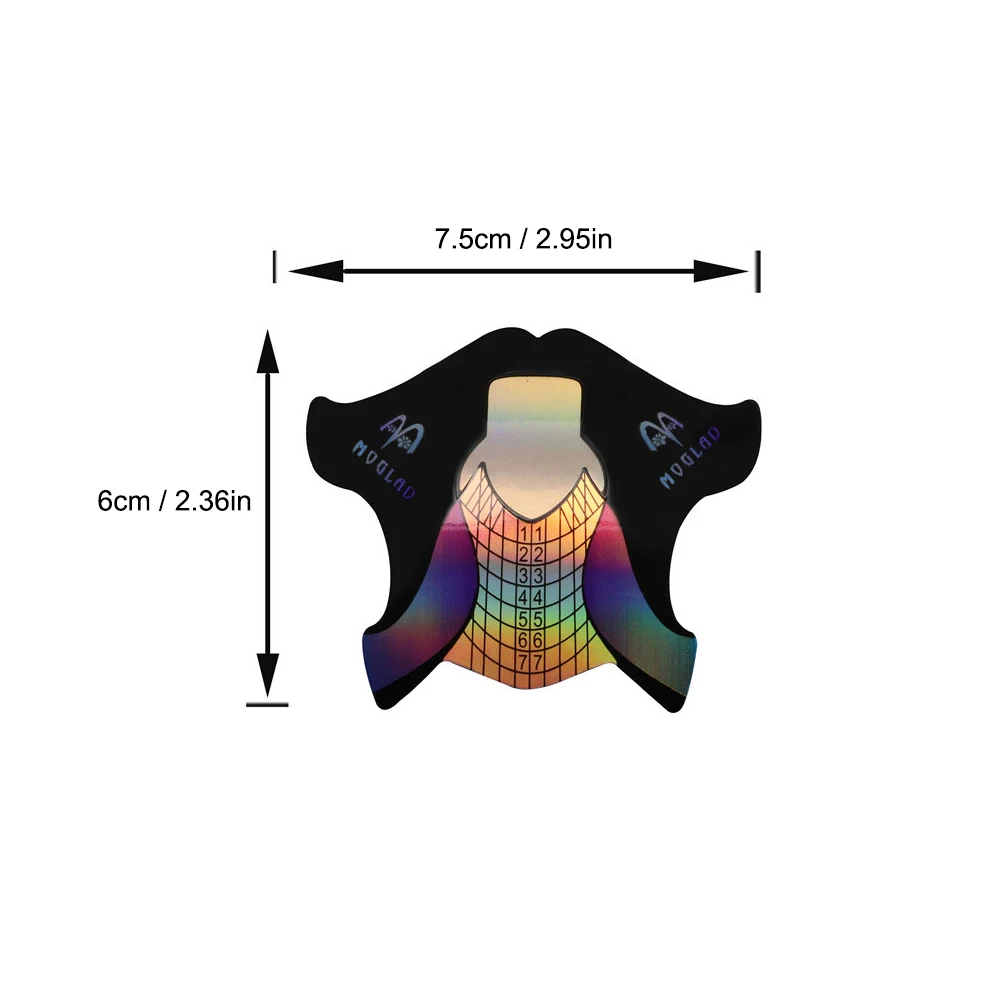 / ฟอร์มติดเล็บ สำหรับทำเล็บหนา  แผ่นสติ๊กเกอร์ติดเล็บ  ฟอร์มต่อเล็บ  อุปกรณ์ทำเล็บ  แผ่นติดเล็บสำหรับทำเล็บ