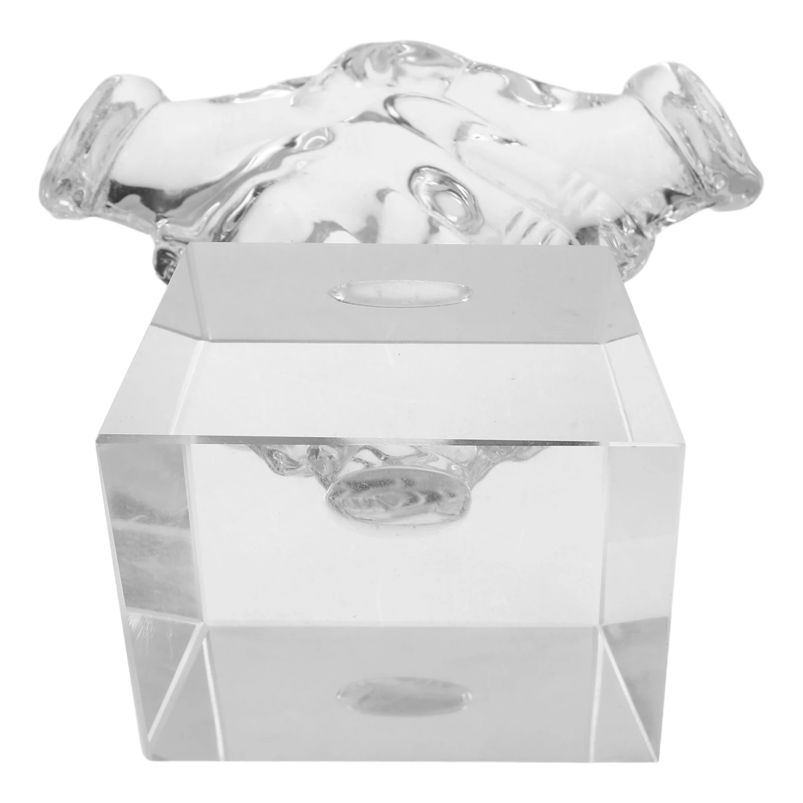 

Children'S Crystal Funny Handshake Design Lightweight Transparent Small Trophy For Kindergarten School Competition Party Event