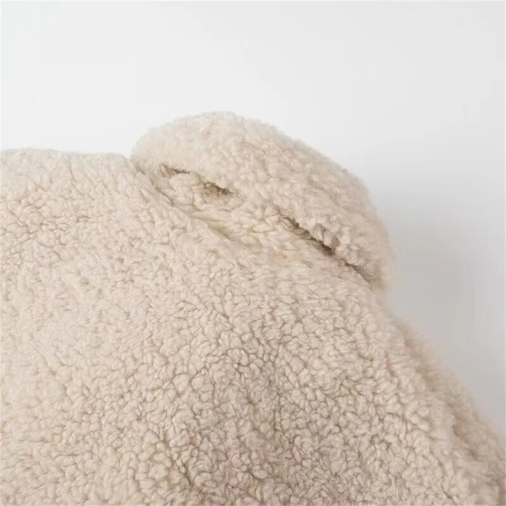 2024 RARF autumn new European and American style fashionable niche temperament wheat ear pocket decoration fur coat