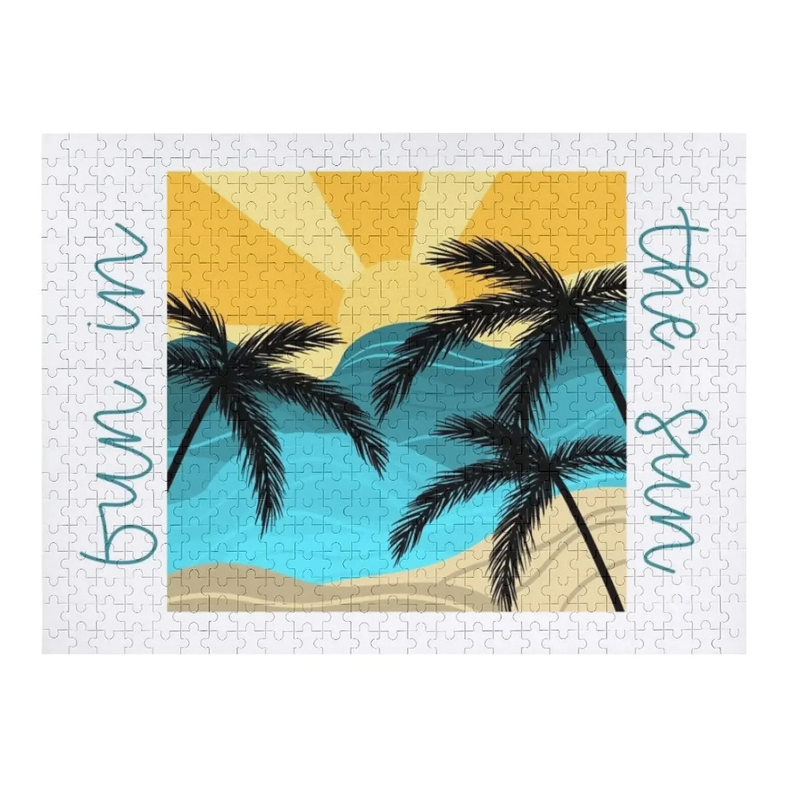 Personalizowane drewniane puzzle dla dorosłych z motywem plaży, nowatorskie zabawki dla dzieci, drewniane kompozycje dla dzieci 2022, puzzle z możliwością personalizacji.