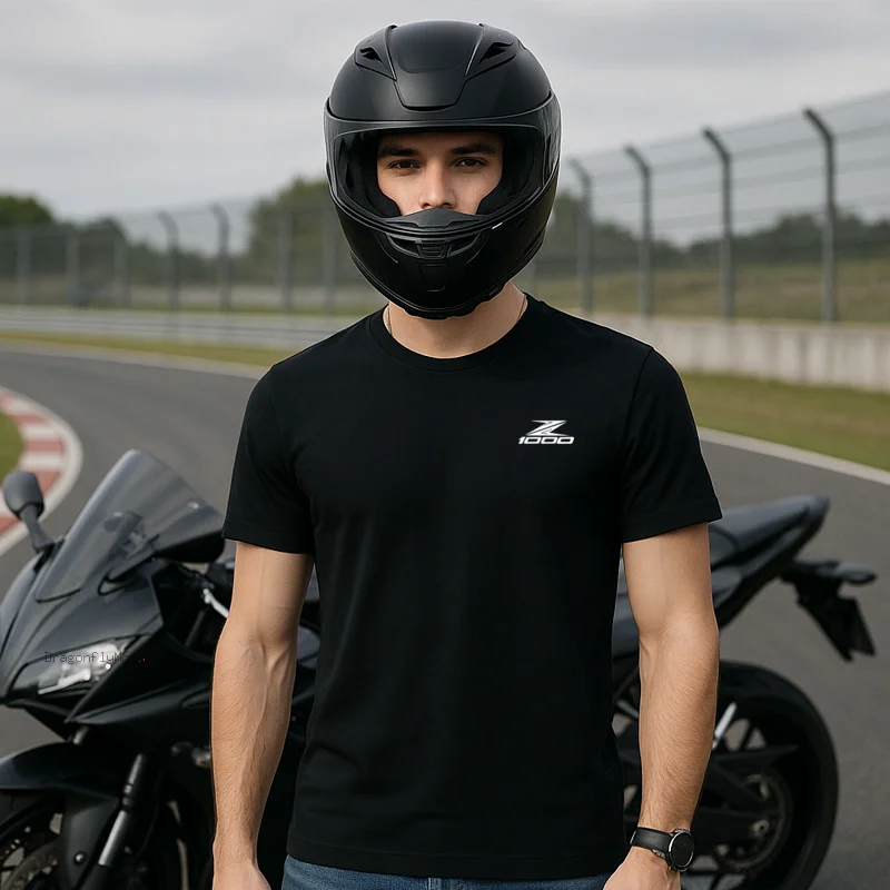 

Z1000 Logo Motorcycles T Shirts Fashion Men Summer Short Sleeve Cotton Bultaco Man Tshirt For Kawasaki Z1000 Z1000SX Z1000/SX
