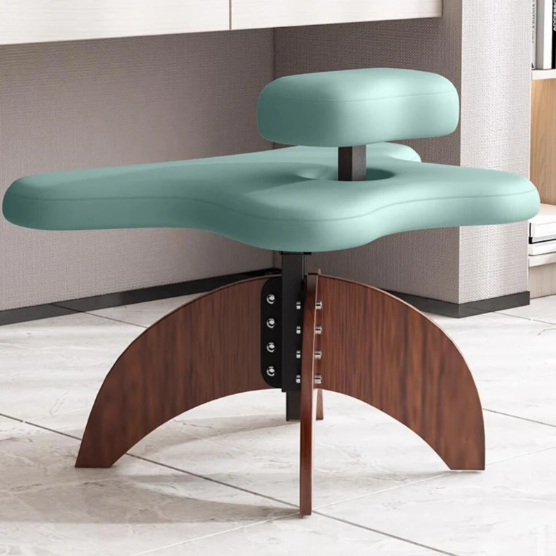 Cross Legged Chair Sitting Up and Down, Soul Sitting Up and Down, Wooden Leg Style Yoga Monkey Stool Furniture Muebles