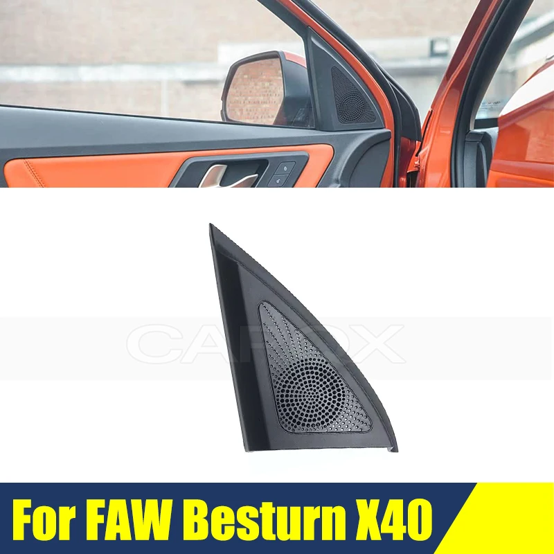 Car Interior Front Door Triangle Plate Trim Cap For FAW Besturn X40 Window Garnish Cover Panel