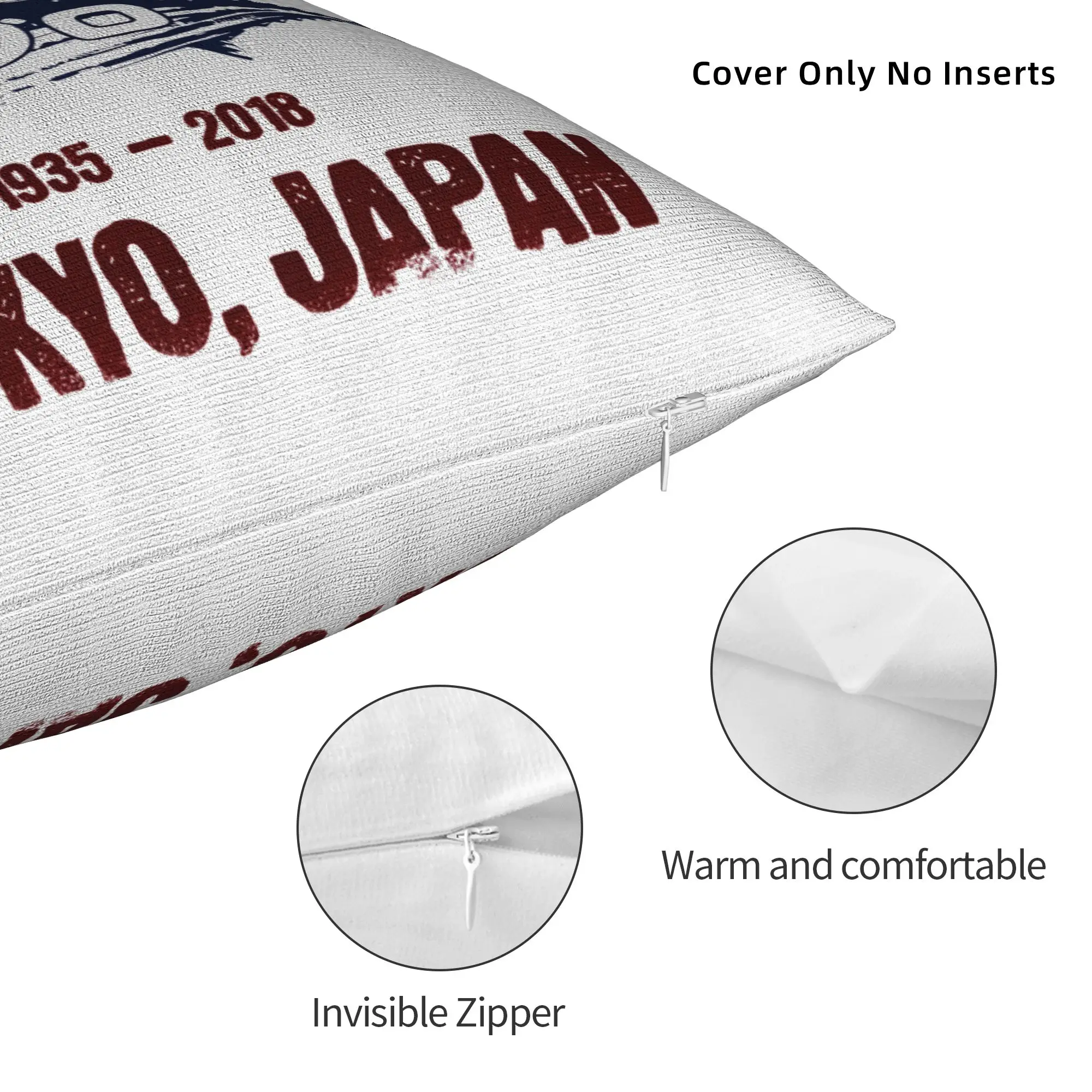 Tsukiji Fish Market  Square Pillow Case Polyester Decorative Pillow Awesome Pillowcover Home Decor