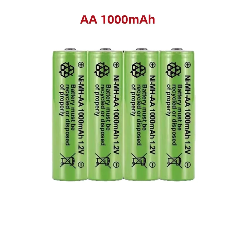 Akumulatory AA Ni-MH 1.2V 1000mAh, zamienniki niklowo-wodorkowe do latarek, pilotów, zabawek i sprzętu domowego. — zdjęcie produktu 3