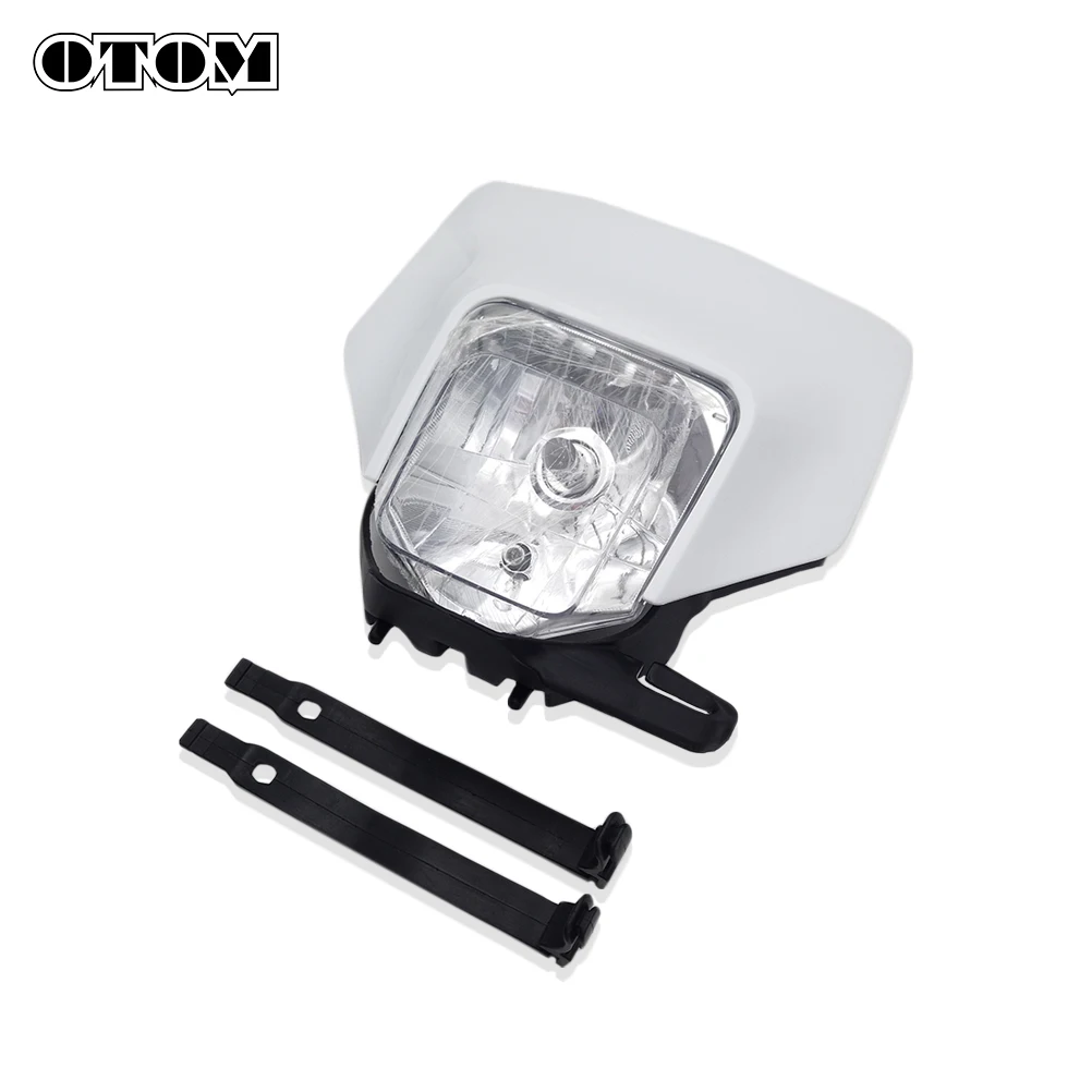 OTOM Halogen Bulb Motorcycle Headlight Headlamp Headlight Housing Head Light Plastic Cover For HUSQVARNA FC FE FX TC TE TX Bikes