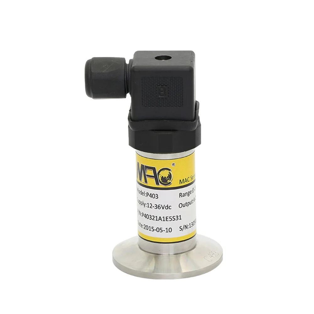 P403 0.5% FS Food Grade Flush Diaphragm Sanitary Pressure Sensor Transmitter