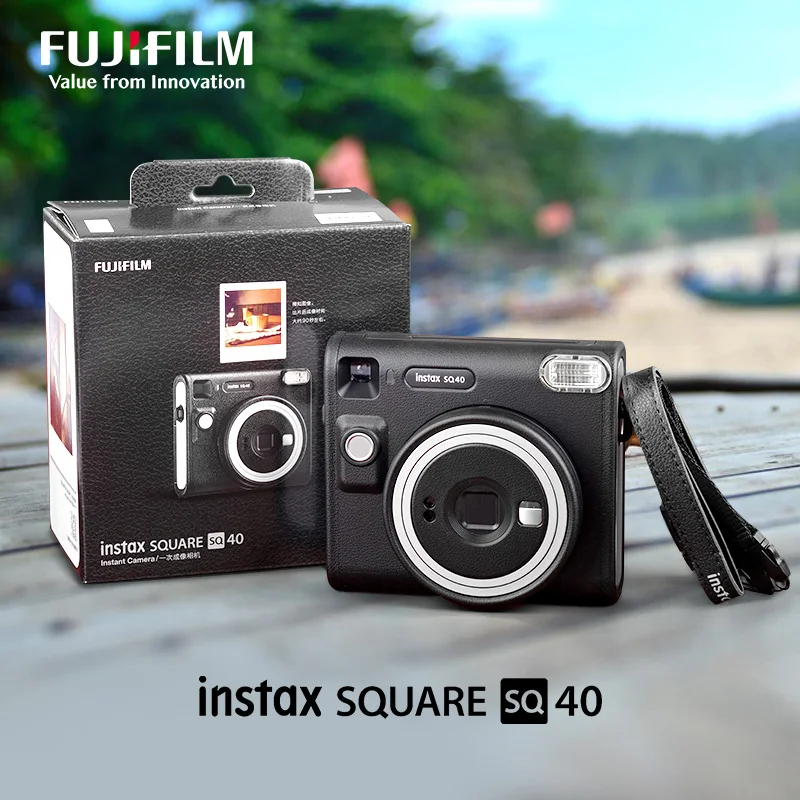 Nový příjezd 100% originální orignial fujifilm instax čtverec sq40 hybridizace okamžitý fim fotka kamera barva camera+photo papír sada