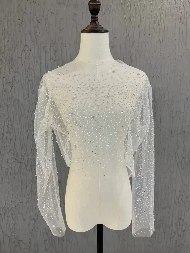 

Custom made Ivory Wedding veils Jacket