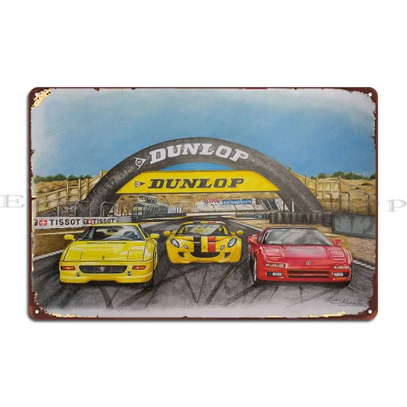 Trilogia En Laguna Seca Metal Sign Retro Painting Plaques Customize Wall Mural Tin Sign Poster