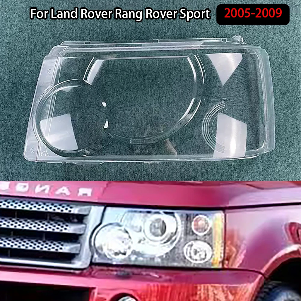 

Front Headlight Cover Headlamp For Land Rover Rang Rover Sport 2005-2009 Lamp Shell Transparent Lampshade Lens Plexiglass