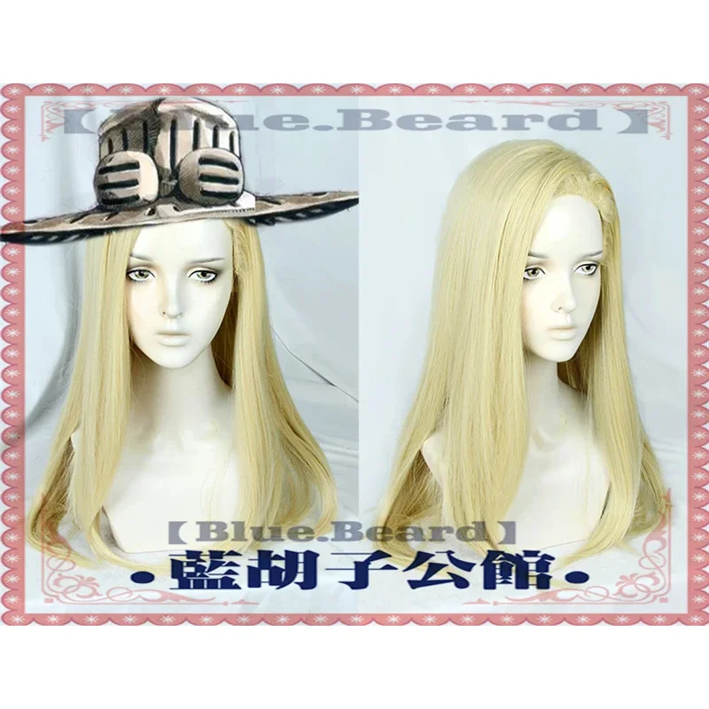 

Gyro Zeppeli Cosplay Wig Julius Caesar Zeppeli Blonde Long 70cm Straight Synthetic Hair Halloween Role