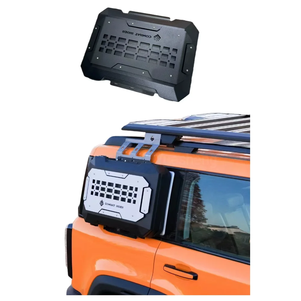 

Jetour Traveller T2 Aluminum Side Box Off-road Design Black White Easy Installation Auto Exterior Storage Box for Car Tools Tent