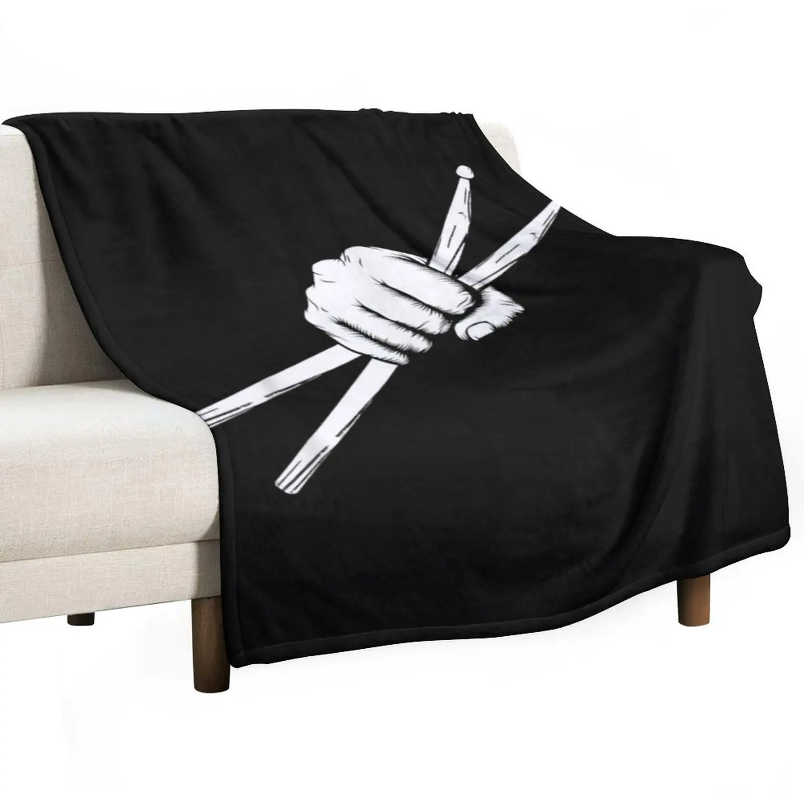 

Drumsticks Drummer - Drumset Drums Gift Throw Blanket Furry Blankets Sofas Of Decoration for babies Blankets