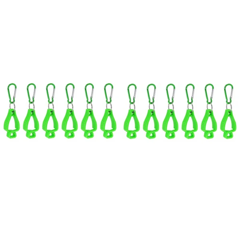 

Glove Belt Clip For Work Glove Holders With Metal Carabiners For Construction Worker Guard Labor(Green)-B61B