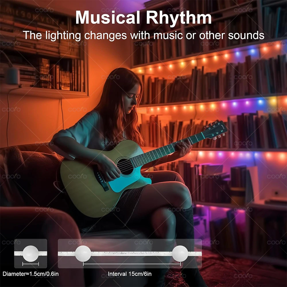 USB Bluetooth Colorful LED Bulb String Light 5M 10M 33/66Led Festoon Fairy Light Christmas Tree Outdoor Garden Decor LED Garland