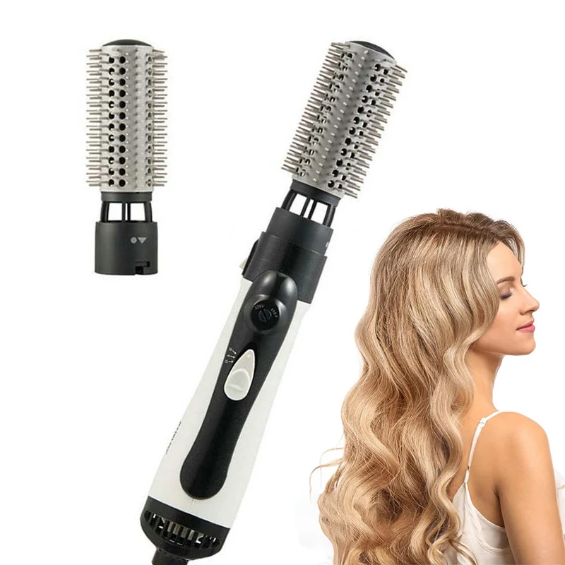 

Hot Air Brush One Step Hair Dryer Brush Volumizer Dry Straighten Curl Comb 4 in 1 Salon Negative Ionic Hair Styler for Women