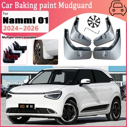Car Wheel Fender for Dongfeng Nammi 01 2024 2025 2026 Front Rear Mudflaps Baking Paint Mud Flap Guards Mudguard Auto Accessories