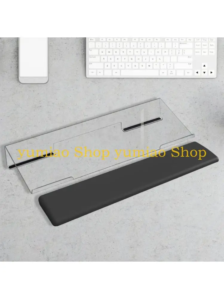 

587B Computer Keyboard Stand Clear Easy Ergonomic Typing Acrylic Keyboard Risers