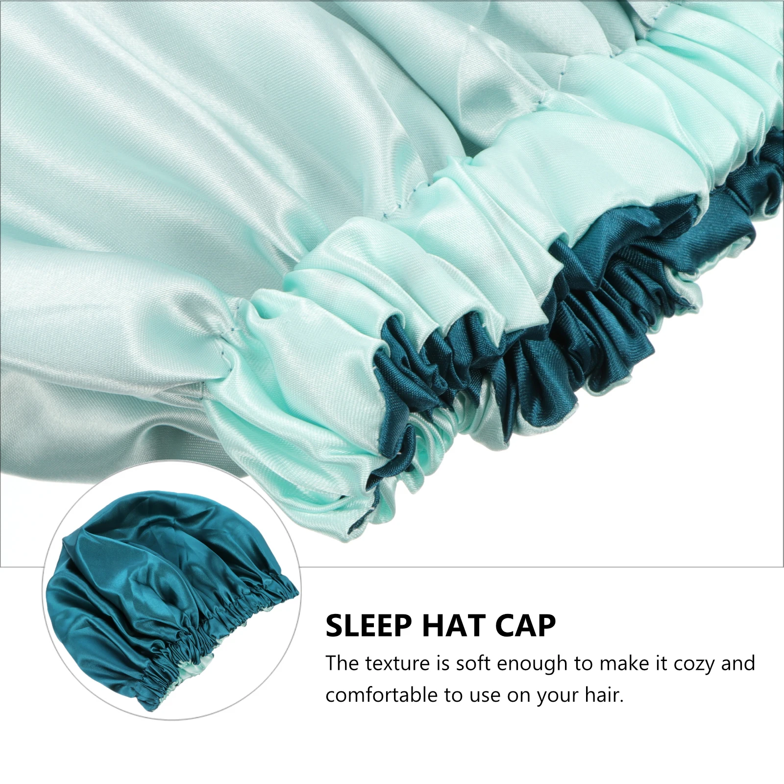 

Ladies' Miss Silk Sleep Bonnets for Women Curly Hair Polyester Double Layer