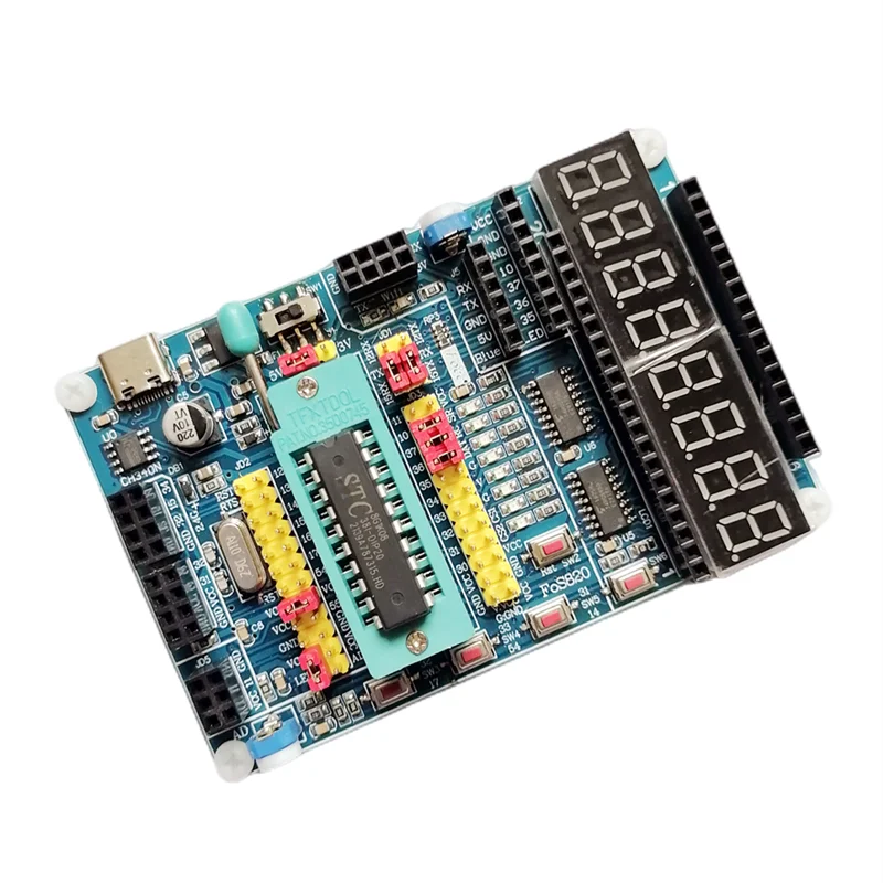 STC51 Single-Chip Microcomputer Learning and Development Experiment Board Supports 8 to 20-pin 15W408AS/8G1K08/8H1K08