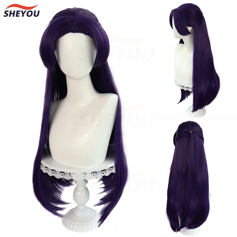 Jinshi Cosplay Wig Anime Kusuriya no Hitorigoto The Apothecary Diaries Purple Long Heat Resistant Synthetic Hair Wigs   Wig Cap