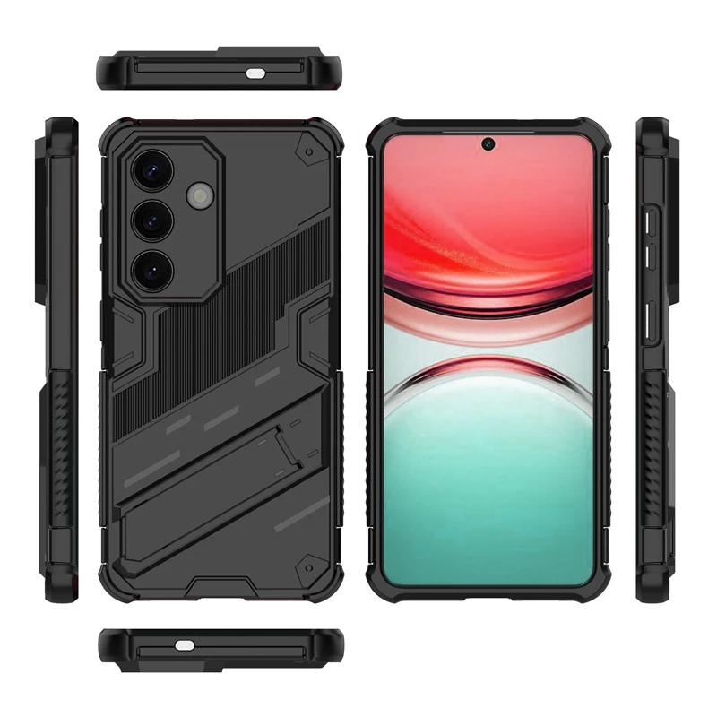 حافظة هاتف مضادة للصدمات لهاتف سامسونج جالاكسي S26 حامل هاتف درع خلفي لهاتف سامسونج S26 Ultra S26 + غطاء لهاتف سامسونج S26