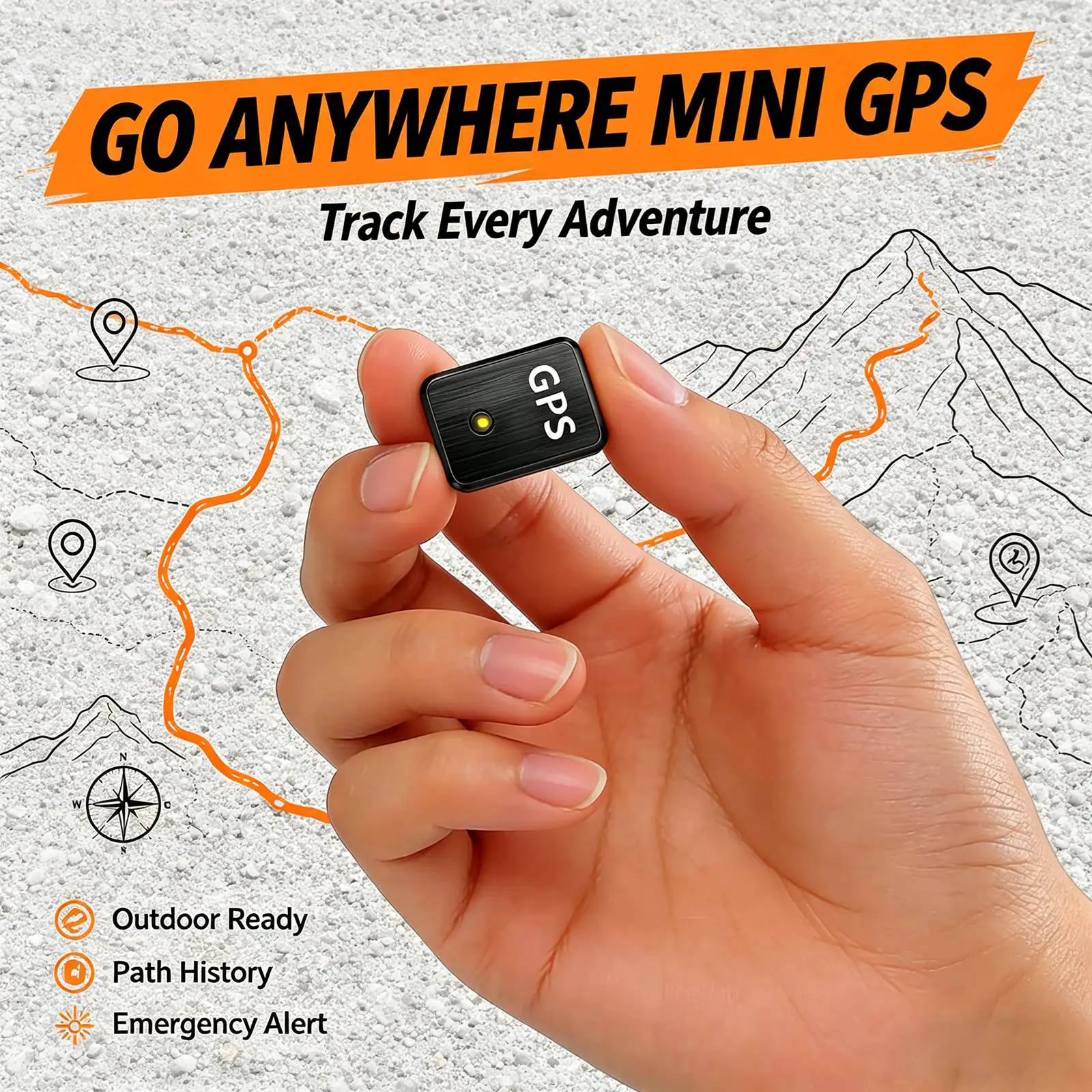 Y17 Mini GPS Tracker, Hidden Real‑Time GPS Locator with Geo‑Fence Alert, Long Standby Battery, Magnetic Discreet Tracking Device, Anti‑Theft GPS Tracker for Vehicles Car Motorcycle Truck Assets Monitoring