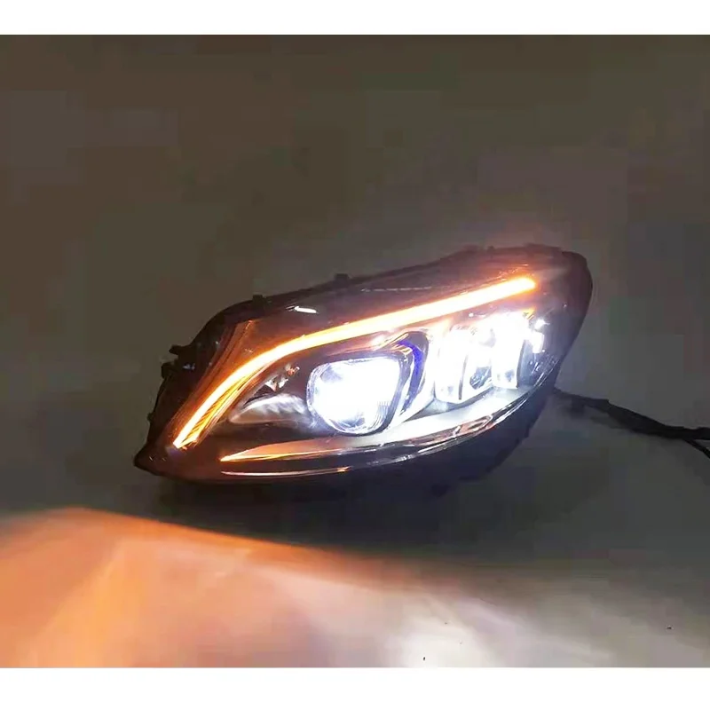 Teambill  Auto Full Led Headlight for Mercedes benz W205 C220i Xenon Version Upgraded Tuning Led Headlight Modified Headlamp