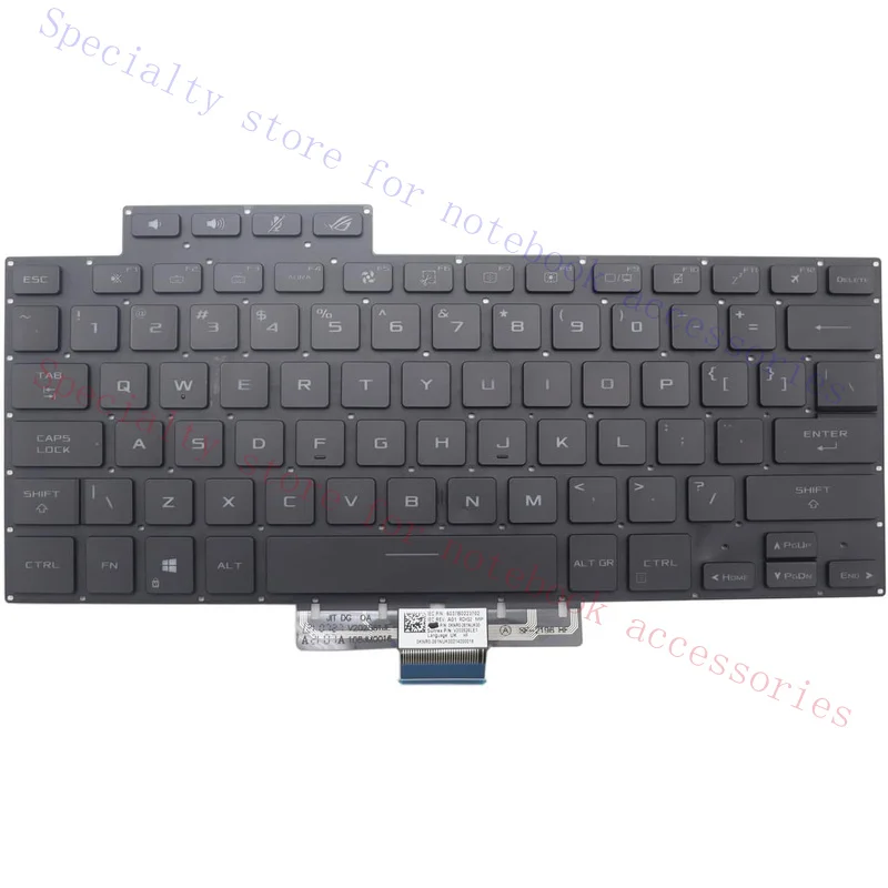 For Asus ROG Zephyrus G15 GA503 GA503QR G16 M16 GU603 Keyboard Backlit Black