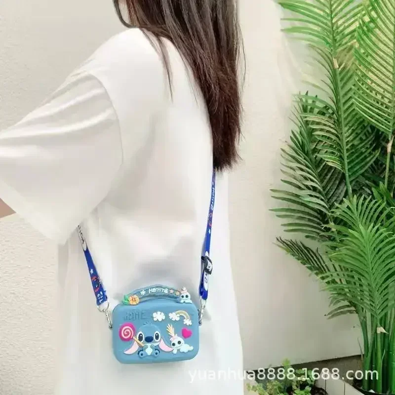 Disney Stitch Silicone Bag Cartoon Anime Figure Stich Shoulder Bag Lilo & Stitch Fashion Kids Girls Accessories Coin Purse Gifts