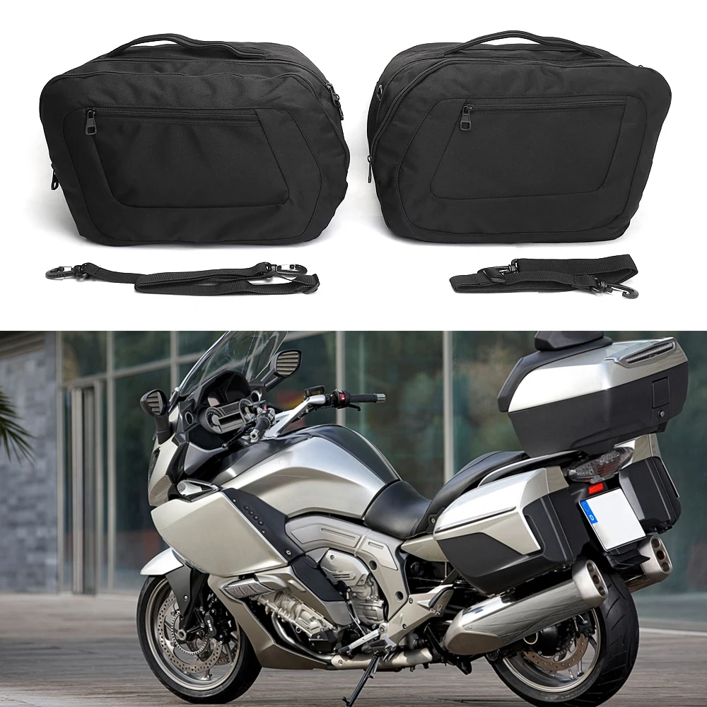 

Motorcycle Inner Bags Tool Box Saddle Bag Side Luggage Black Bag For BMW R1250RT R1250 RT R1200RT K1600GTL K1600GT K 1600 GT