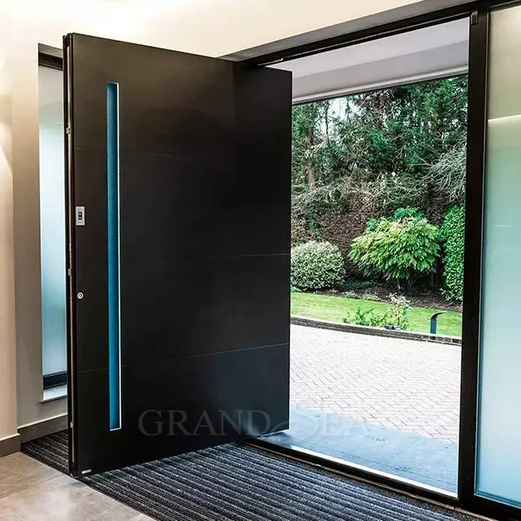 Malaysia  eco-environment protection non-formaldehyde bulletproof corrosion resistance aluminum pivot door