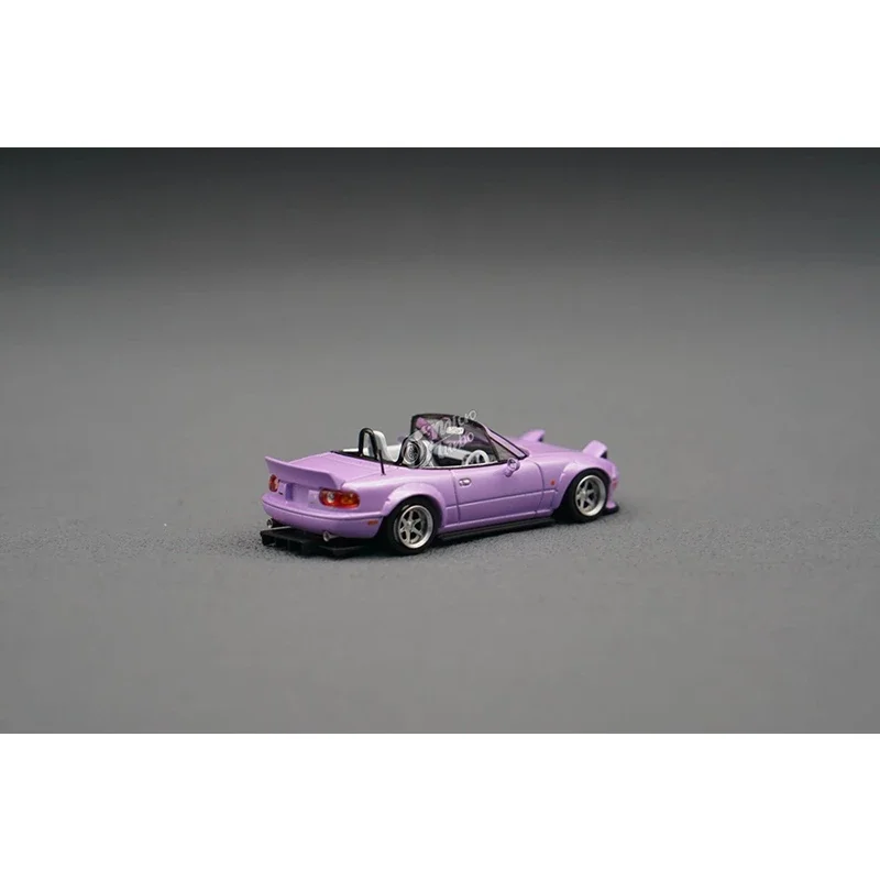 In Stock MT 1/64 Pandem Eunos Roadster MX5 NA Lavender Model Car 